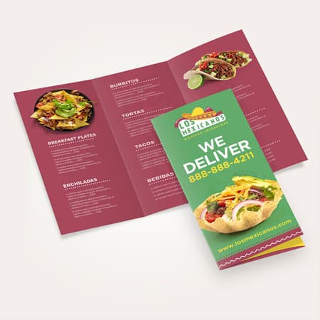 منوی بیرون بر رستوران